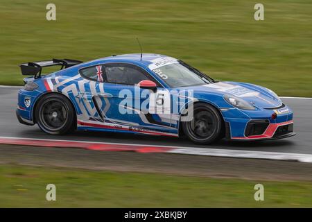 Oskar dix Porsche Sprint Challenge Great Britain Championship Snetterton circuit, Norwich, Norfolk, Royaume-Uni 26 mai 2024 Banque D'Images