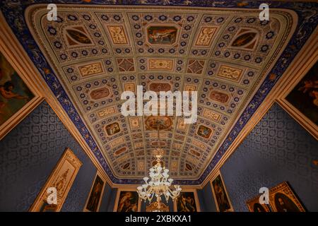 Syracuse, Italie - 24 août 2023 : Palazzo Borgia del Casale à Syracuse, Sicile, Italie. Banque D'Images