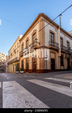 Bar à tapas typique à Almeria vertical View, Espagne Banque D'Images