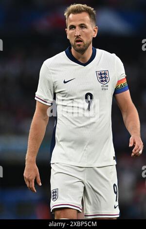 LONDRES, ANGLETERRE - 7 JUIN : Harry Kane, de l'Angleterre, lors du match amical international entre l'Angleterre et l'Islande au stade de Wembley le 7 juin 2024 Banque D'Images