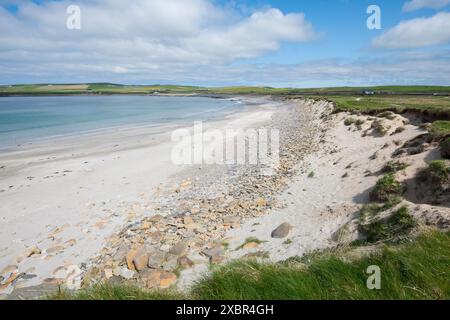 Plage de la baie de Skaill, Orcades, Écosse Banque D'Images