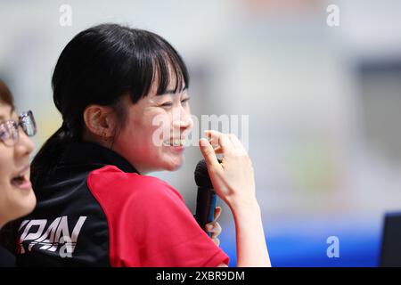 JISS, Tokyo, Japon. 12 juin 2024. Tomoyo Kashima (JPN), 12 JUIN 2024 - natation artistique : séance d'entraînement de l'équipe nationale du Japon pour les Jeux Olympiques de Paris 2024 au JISS, Tokyo, Japon. Crédit : Yohei Osada/AFLO SPORT/Alamy Live News Banque D'Images