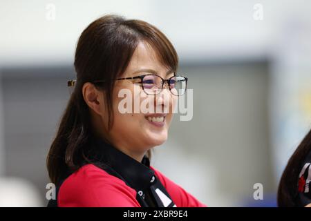 JISS, Tokyo, Japon. 12 juin 2024. Takako Nakajima (JPN), 12 JUIN 2024 - natation artistique : séance d'entraînement de l'équipe nationale du Japon pour les Jeux Olympiques de Paris 2024 au JISS, Tokyo, Japon. Crédit : Yohei Osada/AFLO SPORT/Alamy Live News Banque D'Images