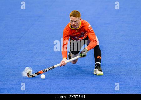 LONDRES, ROYAUME-UNI. 12, 24 juin. DAWSON Matt de l'Australie lors de la FIH Hockey Pro League - Grande-Bretagne v Australie au Lea Valley Hockey and Tennis Centre le mercredi 12 juin 2024 à LONDRES EN ANGLETERRE. Crédit : Taka G Wu/Alamy Live News Banque D'Images