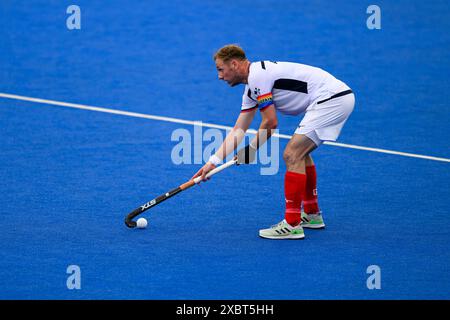 LONDRES, ROYAUME-UNI. 12, 24 juin. Lors de la FIH Hockey Pro League - Grande-Bretagne v Australie au Lea Valley Hockey and Tennis Centre le mercredi 12 juin 2024 à LONDRES EN ANGLETERRE. Crédit : Taka G Wu/Alamy Live News Banque D'Images