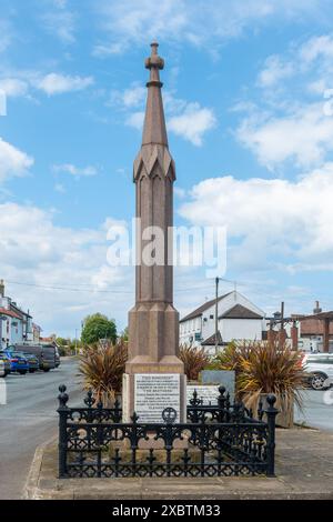 Le Monument des pêcheurs, village de Flamborough, East Riding of Yorkshire, Angleterre, Royaume-Uni Banque D'Images