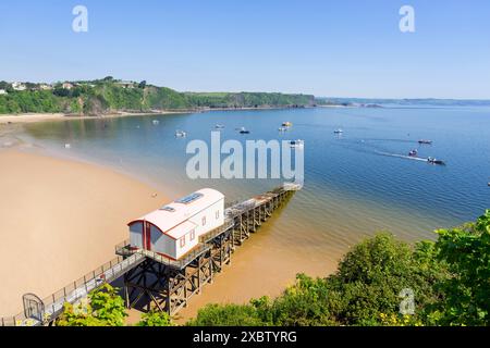 Déclassé Tenby RNLI Tenby Lifeboat Station rénovée en tant que projet Grand Designs Tenby Carmarthan Bay Pembrokeshire West Wales UK GB Europe Banque D'Images