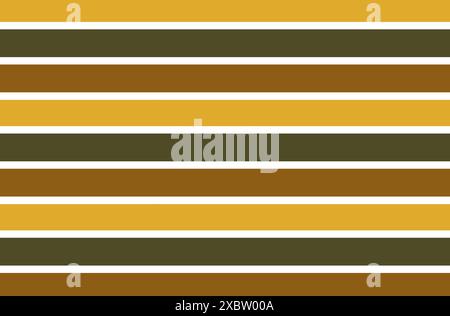 Motif rayé dans les couleurs marron et jaune. Illustration de conception de papier peint Banque D'Images