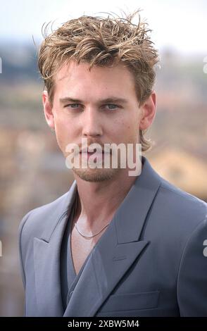 Rome, Italie. 13 juin 2024. ROME, ITALIE - 13 JUIN : Austin Butler assiste à la photoconférence 'The Bikeriders' à l'Hôtel Hassler le 13 juin 2024 à Rome, Italie. Crédit : dpa/Alamy Live News Banque D'Images