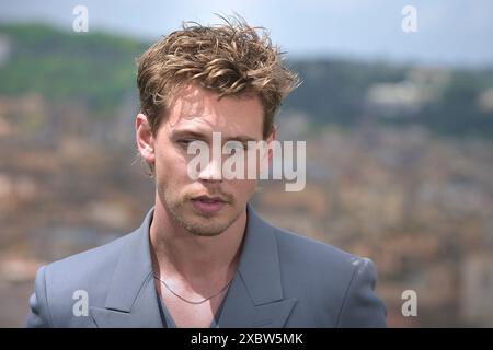 Rome, Italie. 13 juin 2024. ROME, ITALIE - 13 JUIN : Austin Butler assiste à la photoconférence 'The Bikeriders' à l'Hôtel Hassler le 13 juin 2024 à Rome, Italie. Crédit : dpa/Alamy Live News Banque D'Images