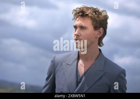 Rome, Italie. 13 juin 2024. ROME, ITALIE - 13 JUIN : Austin Butler assiste à la photoconférence 'The Bikeriders' à l'Hôtel Hassler le 13 juin 2024 à Rome, Italie. Crédit : dpa/Alamy Live News Banque D'Images