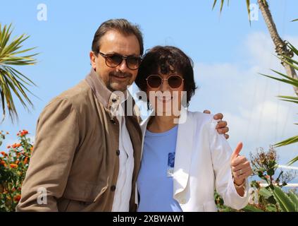 Cannes, France. 24 mai 2024. Henri Leconte et Virginia Ruzici à The Nasty – More Just Tennis film Call au 77e Festival de Cannes. Crédit : Doreen Kennedy/Alamy Banque D'Images