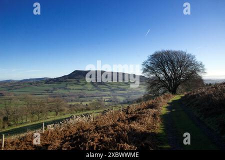 Ysgyryd Fawr, Skirrid Fawr, souvent juste Skirrid, est une aberration des montagnes noires à Bannau Brycheiniog, le parc national de Brecon Beacons Banque D'Images