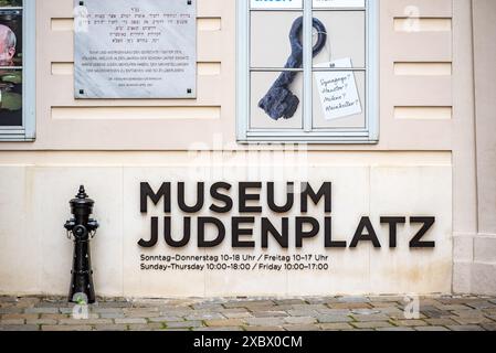 Musée juif sur la place Judenplatz à Vienne, capitale de l'Autriche, le 2 mai 2023 Banque D'Images