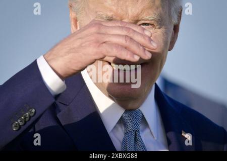 Toasts, . 13 juin 2024. Le président AMÉRICAIN Joe Biden lors du sommet du G7 à Borgo Egnazia (Brindisi), Italie, le 13 juin 2024. Le président AMÉRICAIN Joe Biden lors du sommet du G7 à Borgo Egnazia (Brindisi), Italie, le 13 juin 2024. Crédit : Agence photo indépendante/Alamy Live News Banque D'Images