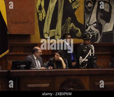 ASSEMBLÉE LOI SUR LA SÉCURITÉ SOCIALE Quito, jeudi 13 juin 2024 session plénière pour discuter du rapport non contraignant sur l'objection partielle pour inconstitutionnalité au projet de loi sur la réforme de la sécurité sociale, au Palais législatif photos Quito Pichincha Ecuador POL ASAMBLEA LOI SUR LA SÉCURITÉ SOCIALE b7d78b66cb1500fb18731f0da7812c14 Copyright : xROLANDOxENRIQUEZx Banque D'Images