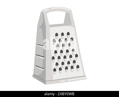 Râpe pour légumes. Illustration vectorielle isolée sur fond blanc. Illustration de Vecteur