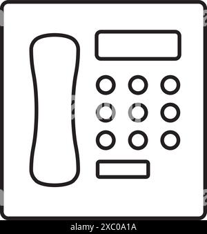 illustration vectorielle de conception d'icône de téléphone Illustration de Vecteur