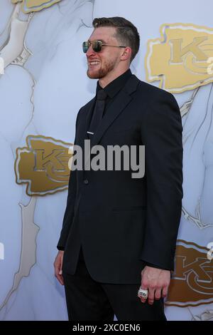 13 juin 2024 : Jack Cochrane sur le tapis rouge à la cérémonie du Super Bowl Ring des Chiefs de Kansas City au Nelson Atkins Museum of Art de Kansas City, Missouri. Les Chiefs ont battu les 49ers de San Francisco 25-22 pour remporter le Super Bowl LVIII. David Smith/CSM (crédit image : © David Smith/Cal Sport Media) Banque D'Images