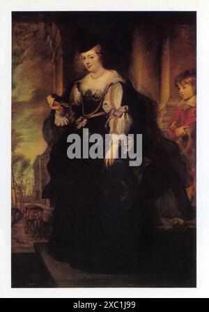 Peter Paul Rubens. 1577-1640. Hélène fourment au carosse, vers 1639. Bois Banque D'Images
