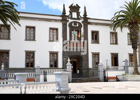 Valverde, capitale de l'île. Hôtel de ville. El Hierro, Santa cruz de Tenerife province, Îles Canaries, Espagne. Banque D'Images
