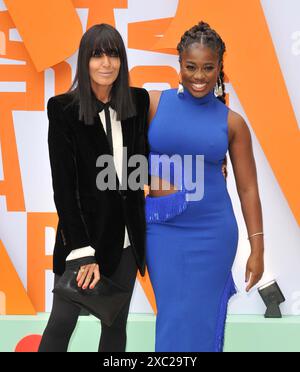 Claudia Winkleman et Clara AmfoLa Royal Academy of Arts Summer Exhibition 2024 Preview party, Royal Academy of Arts, Burlington House, Piccadilly, o Banque D'Images