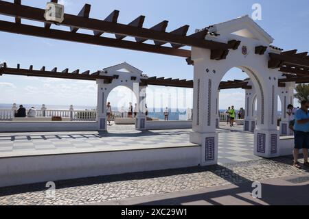 Le balcon du point de vue méditerranéen dans la ville de Benidorm Banque D'Images