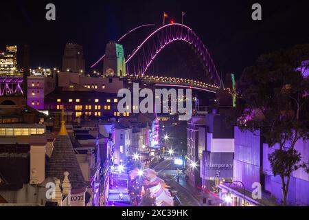 Vivid Sydney, Une fusion éblouissante de lumières, de couleurs et d'imagination. Cet événement a certainement suscité la créativité et m'a permis d'expérimenter avec différents Banque D'Images