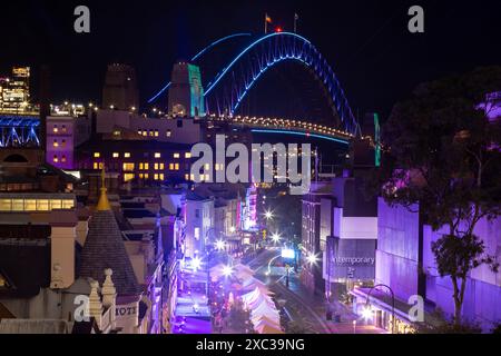 Vivid Sydney, Une fusion éblouissante de lumières, de couleurs et d'imagination. Cet événement a certainement suscité la créativité et m'a permis d'expérimenter avec différents Banque D'Images