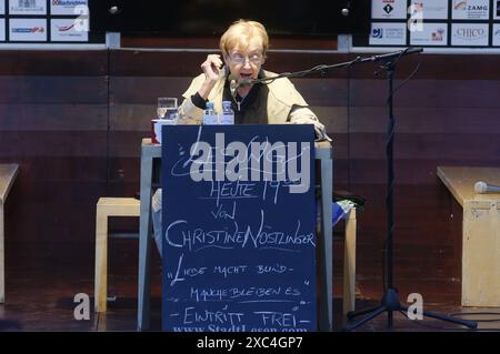 Vienne, Autriche. 20 septembre 2012 lecture avec Christine Nöstlinger (13 octobre 1936 à † 28 juin 2018) au Museumsquartier de Vienne Banque D'Images