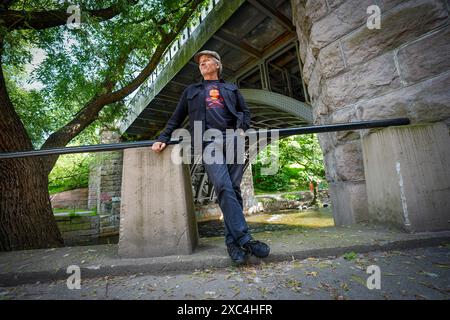 Oslo 20240614. L'acteur Viggo Mortensen est en visite en Norvège dans le cadre de la première partie du film 'au bout du monde' photo : Lise Åserud / NTB Banque D'Images