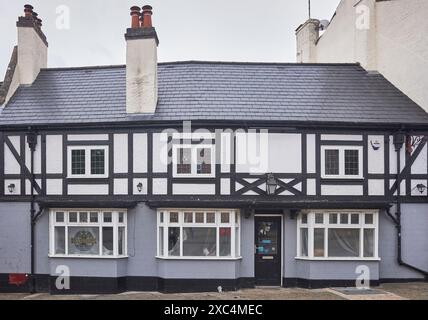 Bâtiment fermé et inoccupé au centre-ville de Kettering, Angleterre. Banque D'Images