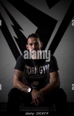 Andrew Tate, photographié au Storm Gym, Luton. Andrew Tate Portrait Portrait Portraits d'Andrew Tate. Abattu à Luton au Storm Gym. Banque D'Images