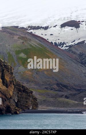 Baily Head, Deception Island, South Shetland Islands, Antarctic Peninsula, Antarctique Banque D'Images