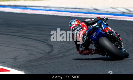 Misano, Italie. 14 juin 2024. NÂ°53 Tito Rabat ESP Kawasaki ZX-10RR Kawasaki Puccetti Racing pendant SBK - Free Practice Pirelli Emilia-Romagna Round, World Superbike - SBK course à Misano, Italie, 14 juin 2024 crédit : Independent photo Agency/Alamy Live News Banque D'Images