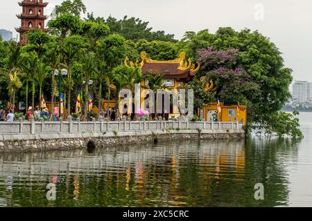 Séduisant, étonnant Trấn Quốc Pagode, Chùa Trấn Quốc, Pagode du temple Trấn Quốc, Ơn le lac, Hanoi, Vietnam.architecture, arrangement, complexe, Banque D'Images
