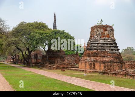 Une photo du temple de Wat Phra si Sanphet. Banque D'Images