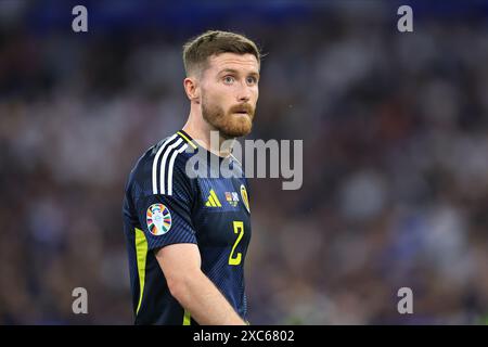 Anthony Ralston (Ecosse) lors du match du Championnat d'Europe UEFA Groupe A entre l'Allemagne et l'Ecosse à l'Allianz Arena de Munich le vendredi 14 juin 2024. (Photo : Pat Scaasi | mi News) crédit : MI News & Sport /Alamy Live News Banque D'Images