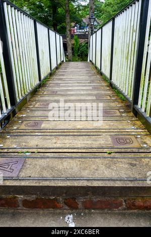 The Alphabet Bridge, Worsley Delph, Salford, Greater Manchester, Angleterre, ROYAUME-UNI Banque D'Images