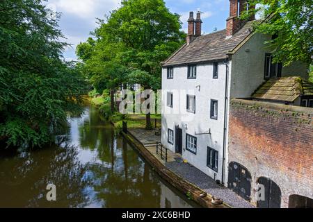 The Nailmaker’s Shop près du canal Bridgewater à Worsley Delph, Salford, Greater Manchester, Angleterre, Royaume-Uni Banque D'Images