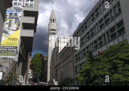 Trieste : cœur immaculé de l'église paroissiale Marie. Italie Banque D'Images