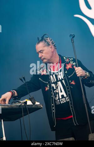 Donington, Royaume-Uni. 13 juin 2024. Mike Patton et Scott Ian apportent leur projet rejoint Mr Bungle au Download Festival. Cristina Massei/Alamy nouvelles en direct Banque D'Images