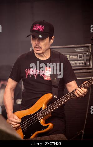 Donington, Royaume-Uni. 13 juin 2024. Mike Patton et Scott Ian apportent leur projet rejoint Mr Bungle au Download Festival. Cristina Massei/Alamy nouvelles en direct Banque D'Images