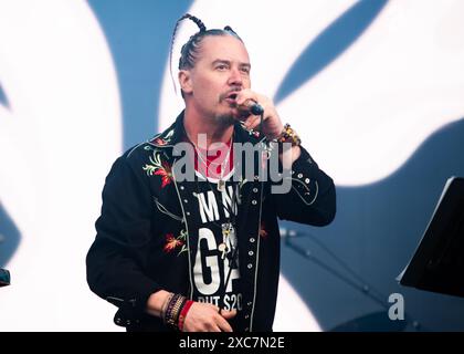 Donington, Royaume-Uni. 13 juin 2024. Mike Patton et Scott Ian apportent leur projet rejoint Mr Bungle au Download Festival. Cristina Massei/Alamy nouvelles en direct Banque D'Images