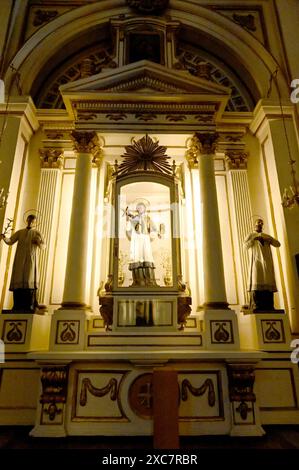 GUADALAJARA, JALISCO, MEXIQUE : une statue de San Juan Nepomuceno Martir (Jean de Nepomuk) à l'intérieur de la cathédrale Metropolitana de Guadalajara. Banque D'Images