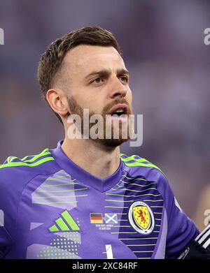 Munich, Allemagne. 14 juin 2024. Angus Gunn d'Écosse lors du match des Championnats d'Europe de l'UEFA à l'Allianz Arena, Munich. Le crédit photo devrait se lire comme suit : David Klein/Sportimage crédit : Sportimage Ltd/Alamy Live News Banque D'Images