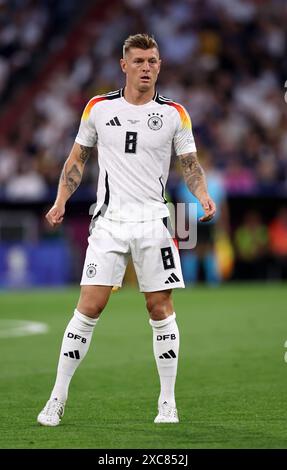 Munich, Allemagne. 14 juin 2024. Toni Kroos d'Allemagne lors du match des Championnats d'Europe de l'UEFA à l'Allianz Arena, Munich. Le crédit photo devrait se lire comme suit : David Klein/Sportimage crédit : Sportimage Ltd/Alamy Live News Banque D'Images