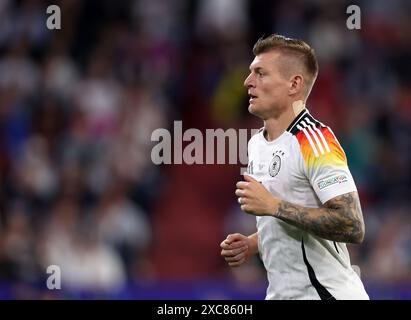 Munich, Allemagne. 14 juin 2024. Toni Kroos d'Allemagne lors du match des Championnats d'Europe de l'UEFA à l'Allianz Arena, Munich. Le crédit photo devrait se lire comme suit : David Klein/Sportimage crédit : Sportimage Ltd/Alamy Live News Banque D'Images