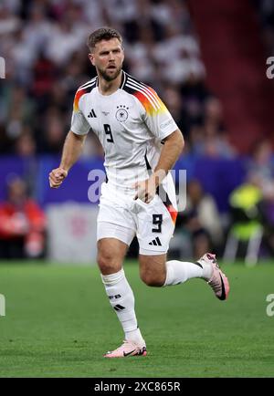 Munich, Allemagne. 14 juin 2024. Niclas Fullkrug d'Allemagne lors du match des Championnats d'Europe de l'UEFA à l'Allianz Arena, Munich. Le crédit photo devrait se lire comme suit : David Klein/Sportimage crédit : Sportimage Ltd/Alamy Live News Banque D'Images