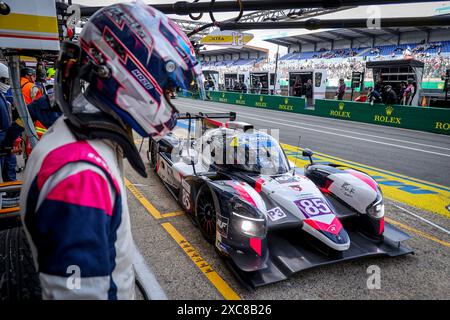 Le Mans, France. 15 juin 2024. 85 MICHAL Fabien (fra), DAVID Hadrien (fra), R-Ace GP, Duqueine M30 - D08 - Nissan, LMP3, #85, action lors de la route du Mans 2024, 3ème manche de la Michelin le Mans Cup 2024, sur le circuit des 24 heures du Mans, du 12 au 15 juin, 2024 au Mans, France - photo Paulo Maria/DPPI crédit : DPPI Media/Alamy Live News Banque D'Images